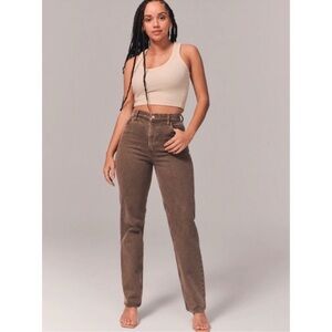 Abercrombie 90s straight ultra high rise jeans